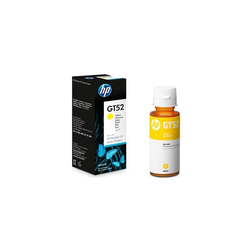 Produktbild för HP GT52 - gul - original - påfyllnadsbläck