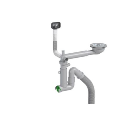 Juvel Avloppsset för enkel diskho 783080 – universal med manuell s...
