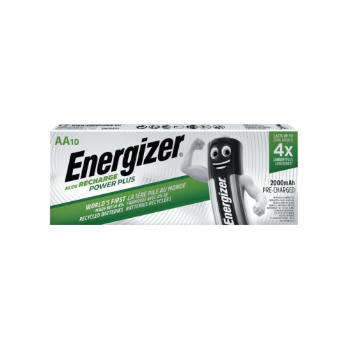 ENERGIZER Batteri Energizer Accu Recharge Power+ laddbart AA – 10-pack