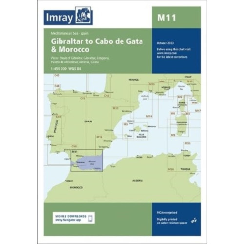 Imray, Laurie, Norie & Wilson Ltd M11 Gibraltar to Cabo de Gata and Morocco