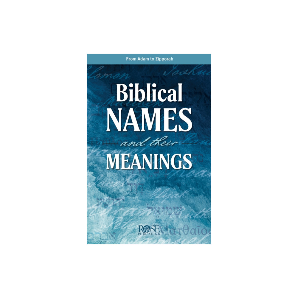 Produktbild för Biblical Names and Their Meanings (häftad, eng)
