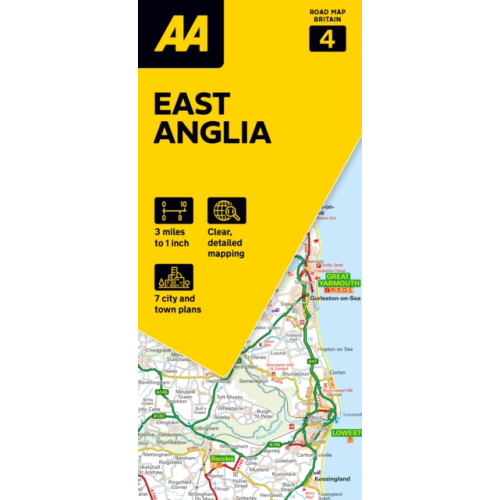 AA Publishing AA Road Map East Anglia