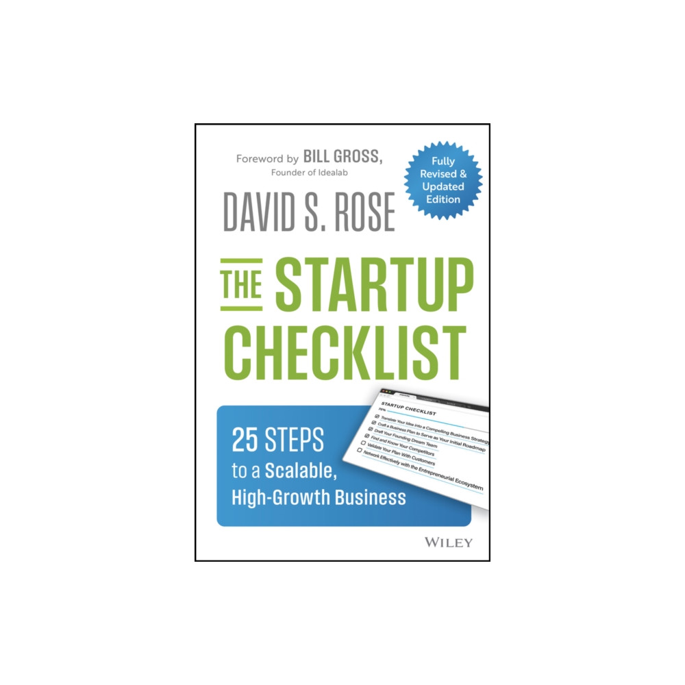 Produktbild för The Startup Checklist (inbunden, eng)