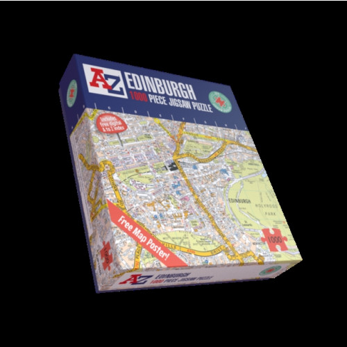 ALL JIGSAW PUZZLES A-Z Map of Edinburgh 1000 Piece Jigsaw