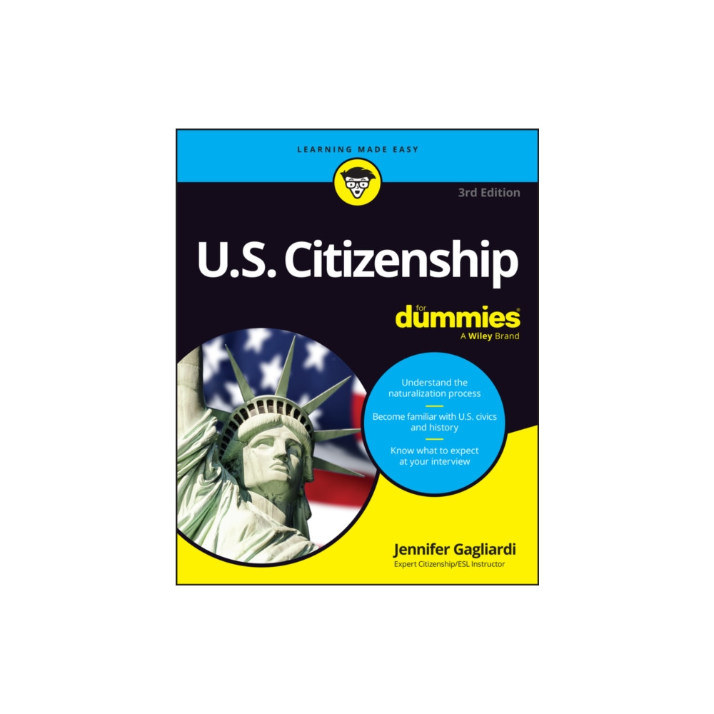 Produktbild för U.S. Citizenship For Dummies (häftad, eng)