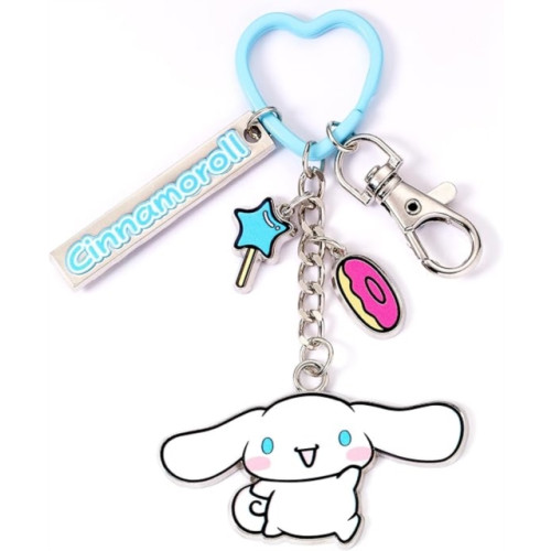 THE CARAT SHOP Hello Kitty Cinnamoroll Keyring With Charms