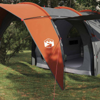 Produktbild för Tunneltält Grå och orange 562 x 265 x 216 cm