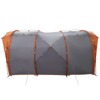 Produktbild för Tunneltält Grå och orange 562 x 265 x 216 cm