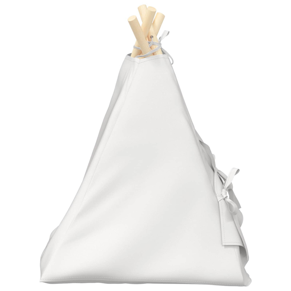 Produktbild för Husdjurs-tält med kudde Vit 40 x 40 x 50 cm Polyester