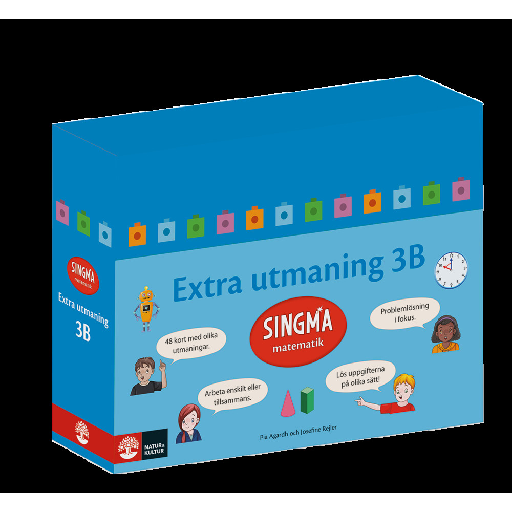 Produktbild för Singma matematik 3B Extra utmaning (bok)
