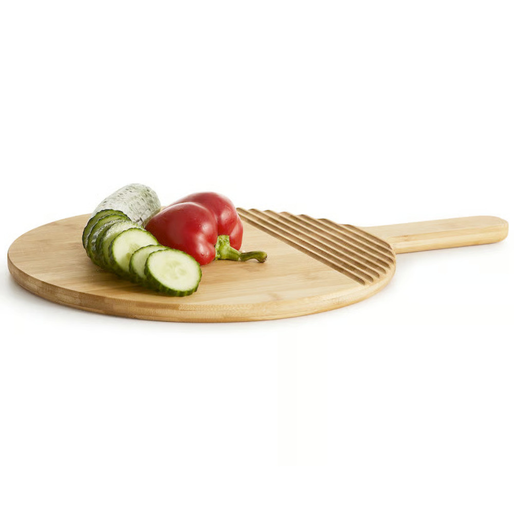 Produktbild för Nature rund skärbräda Brun 30cm