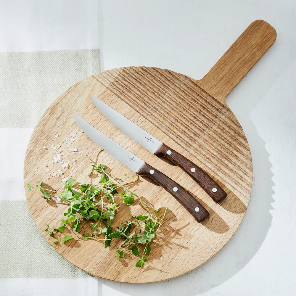 Produktbild för Nature rund skärbräda Brun 30cm