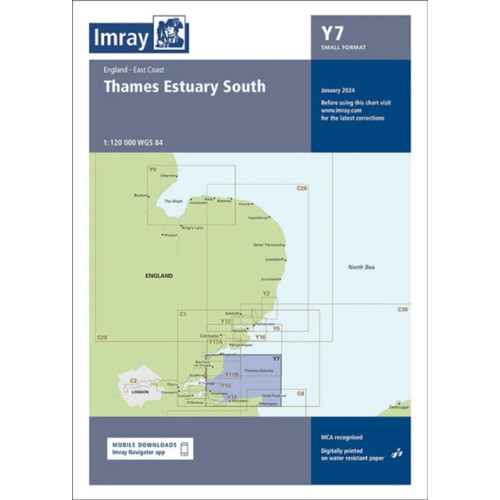 Imray, Laurie, Norie & Wilson Ltd Y7 Thames Estuary South (Small Format)