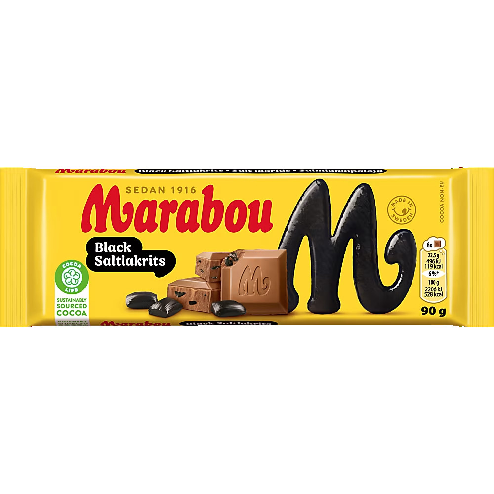 Produktbild för Mjölkchoklad Saltlakrits 90 g