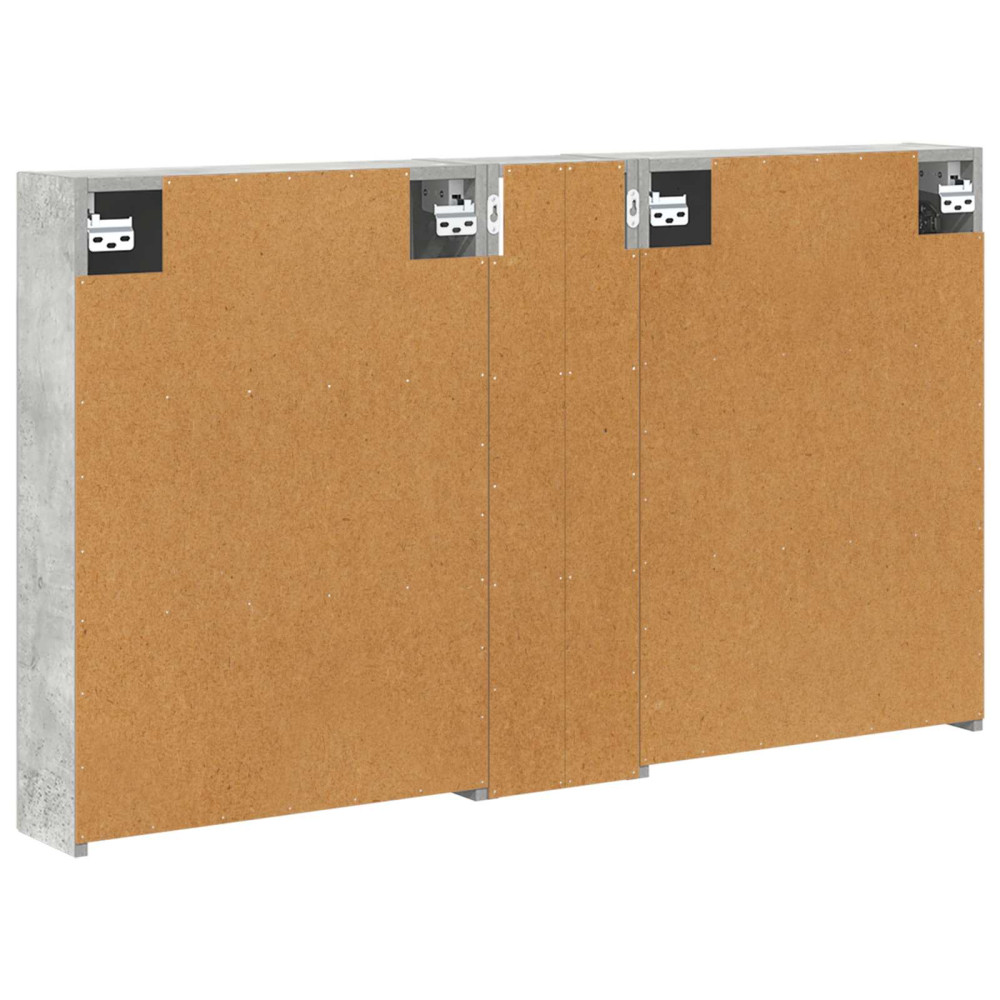 Produktbild för Badrumsskåpsset 3 pcs 120 x 14,5 x 70 cm Konstruerat trä