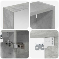 Produktbild för Badrumsskåpsset 3 pcs 120 x 14,5 x 70 cm Konstruerat trä