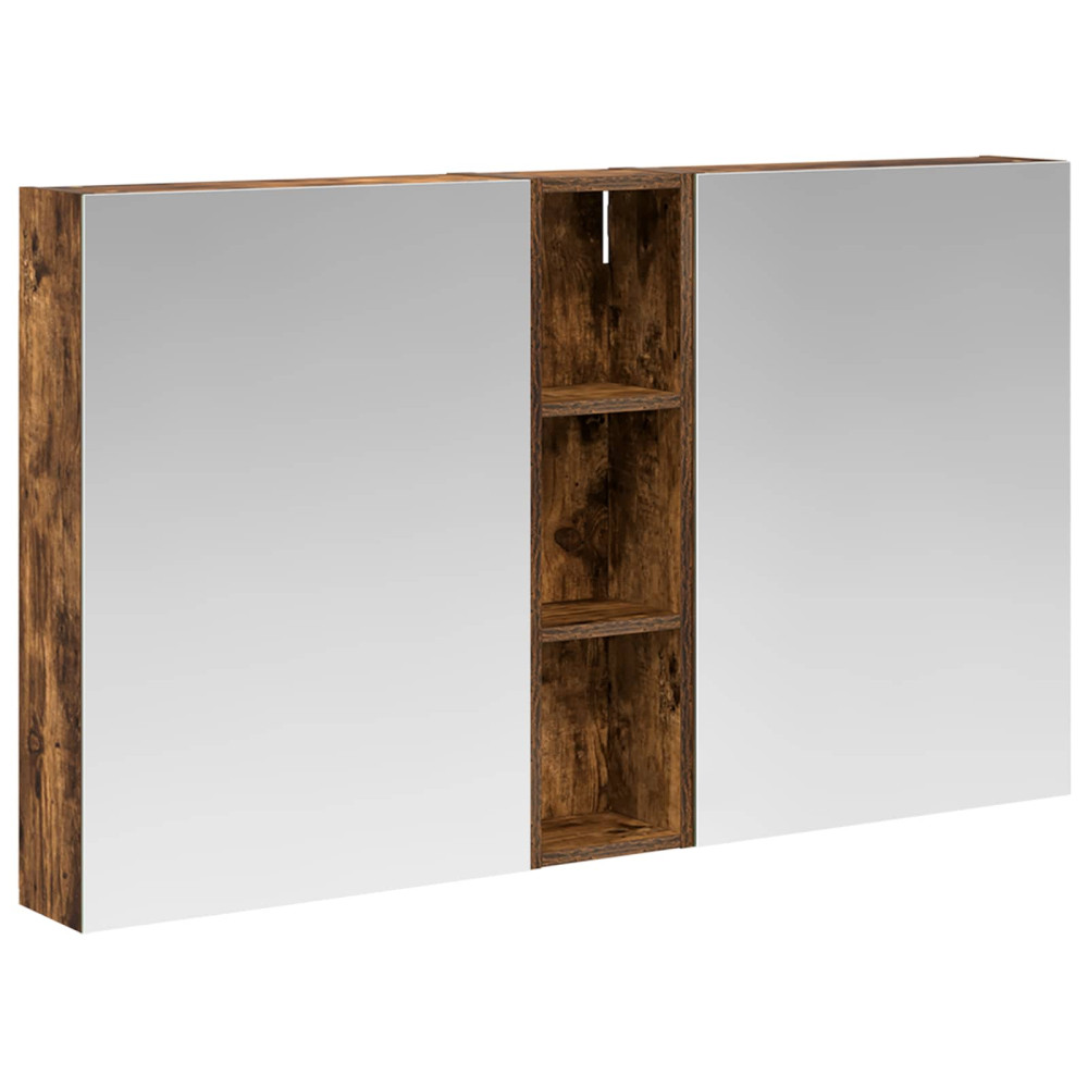 Produktbild för Badrumsskåpsset 3 pcs 120 x 14,5 x 70 cm Konstruerat trä