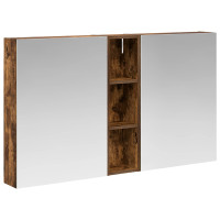 Produktbild för Badrumsskåpsset 3 pcs 120 x 14,5 x 70 cm Konstruerat trä