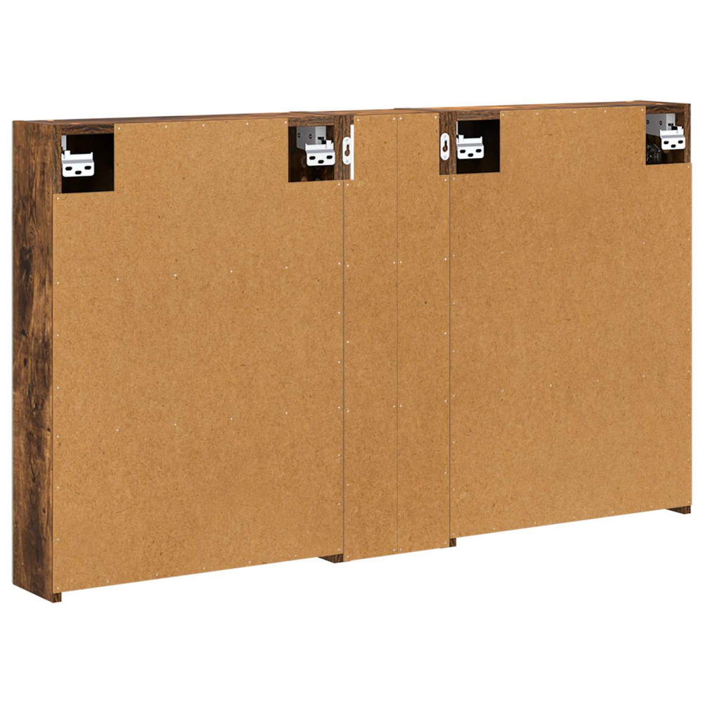 Produktbild för Badrumsskåpsset 3 pcs 120 x 14,5 x 70 cm Konstruerat trä