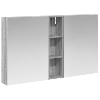 Produktbild för Badrumsskåpsset 3 pcs 120 x 14,5 x 70 cm Konstruerat trä