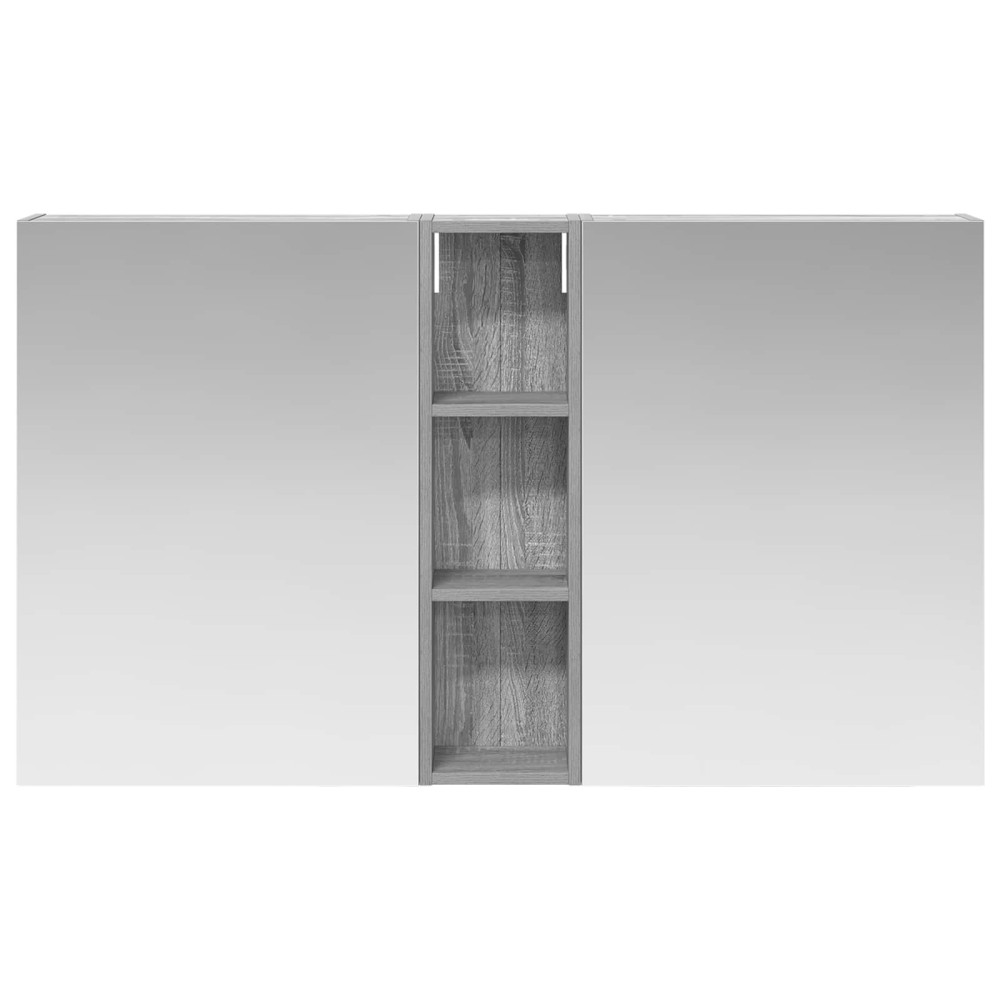Produktbild för Badrumsskåpsset 3 pcs 120 x 14,5 x 70 cm Konstruerat trä