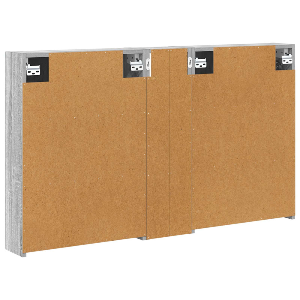 Produktbild för Badrumsskåpsset 3 pcs 120 x 14,5 x 70 cm Konstruerat trä