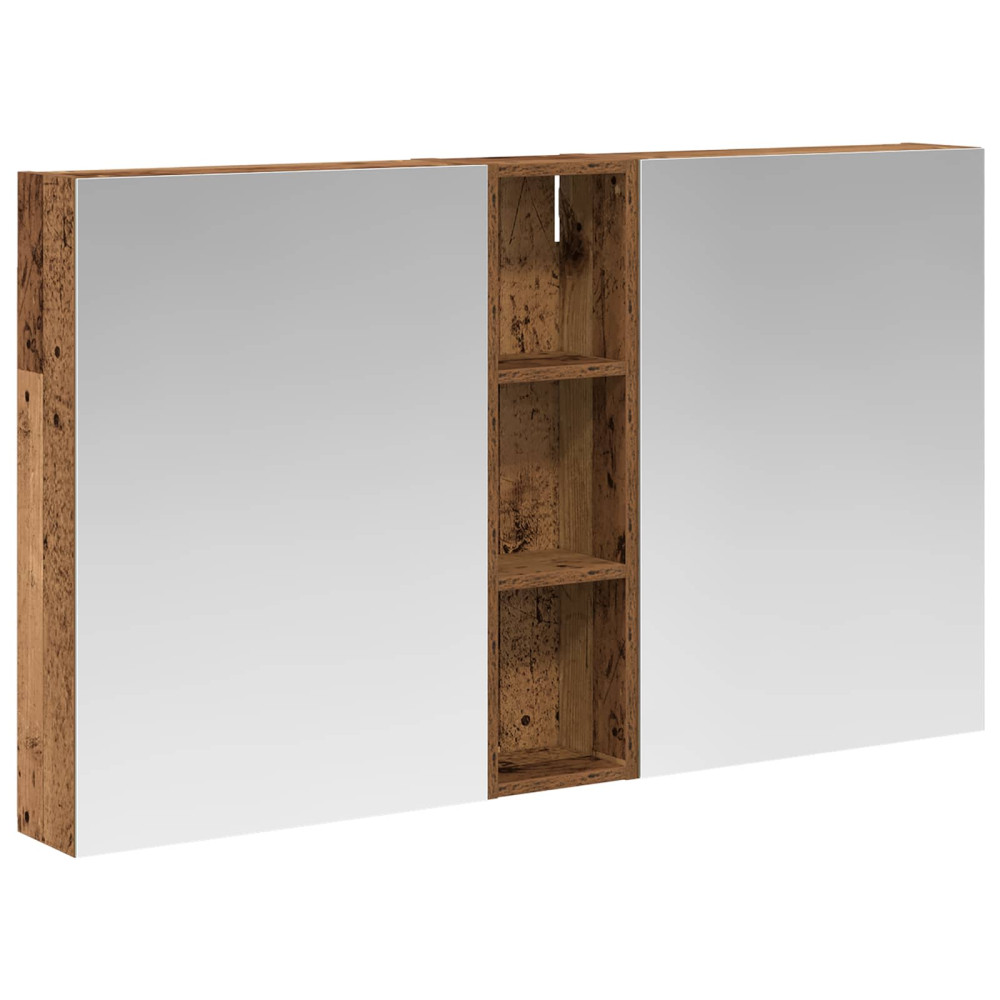Produktbild för Badrumsskåpsset 3 pcs 120 x 14,5 x 70 cm Konstruerat trä
