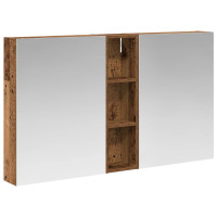 Produktbild för Badrumsskåpsset 3 pcs 120 x 14,5 x 70 cm Konstruerat trä