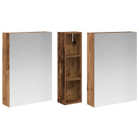 Produktbild för Badrumsskåpsset 3 pcs 120 x 14,5 x 70 cm Konstruerat trä