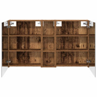 Produktbild för Badrumsskåpsset 3 pcs 120 x 14,5 x 70 cm Konstruerat trä