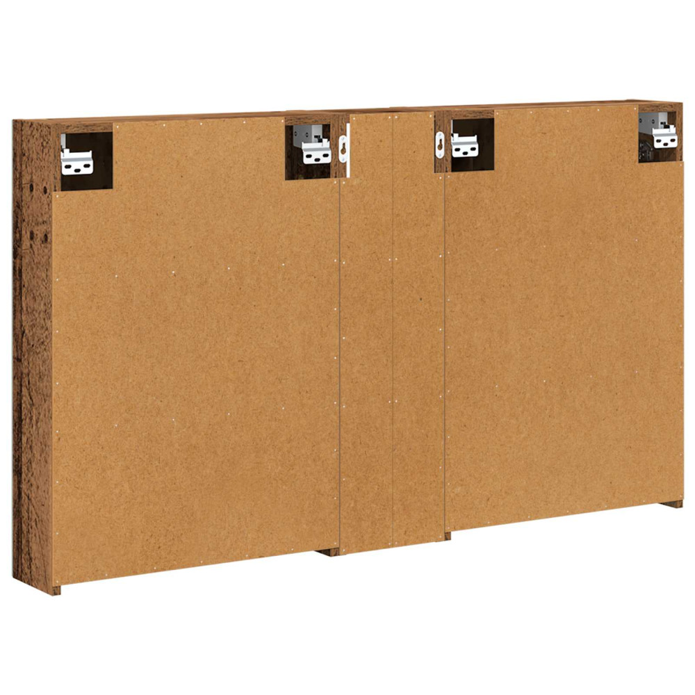Produktbild för Badrumsskåpsset 3 pcs 120 x 14,5 x 70 cm Konstruerat trä