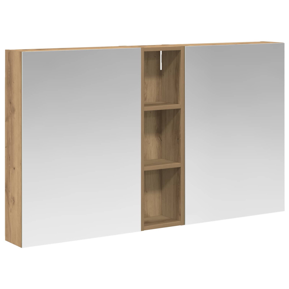 Produktbild för Badrumsskåpsset 3 pcs 120 x 14,5 x 70 cm Konstruerat trä