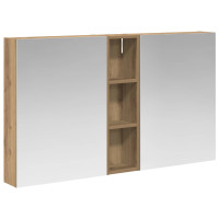Produktbild för Badrumsskåpsset 3 pcs 120 x 14,5 x 70 cm Konstruerat trä