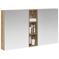Produktbild för Badrumsskåpsset 3 pcs 120 x 14,5 x 70 cm Konstruerat trä