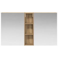 Produktbild för Badrumsskåpsset 3 pcs 120 x 14,5 x 70 cm Konstruerat trä