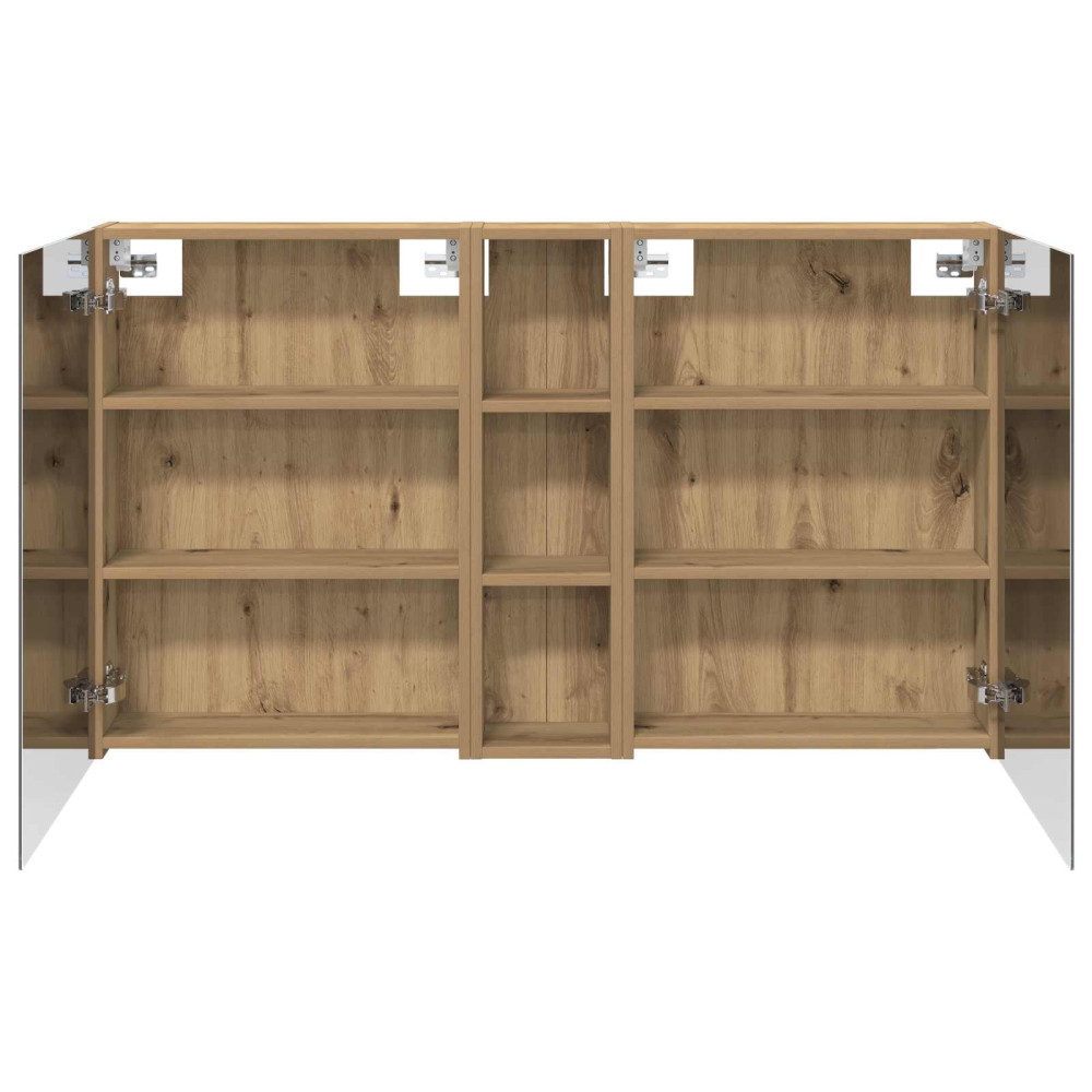 Produktbild för Badrumsskåpsset 3 pcs 120 x 14,5 x 70 cm Konstruerat trä