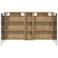 Produktbild för Badrumsskåpsset 3 pcs 120 x 14,5 x 70 cm Konstruerat trä