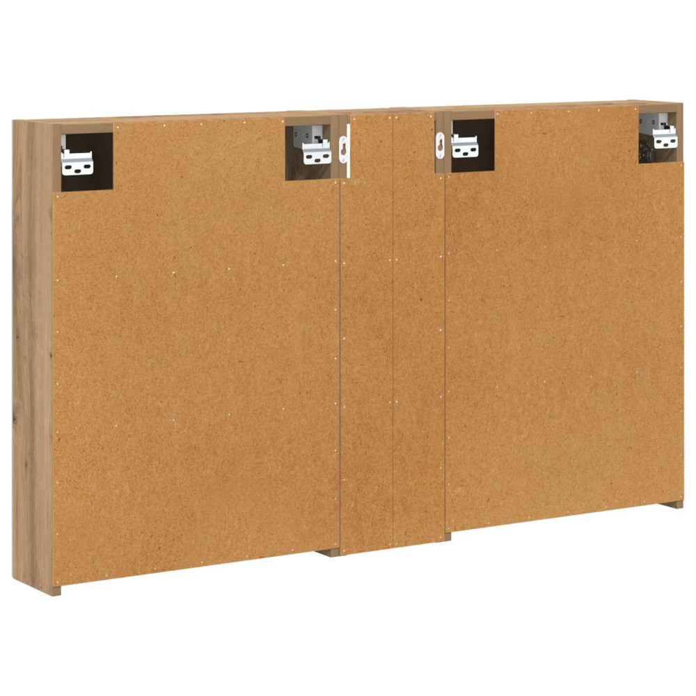 Produktbild för Badrumsskåpsset 3 pcs 120 x 14,5 x 70 cm Konstruerat trä