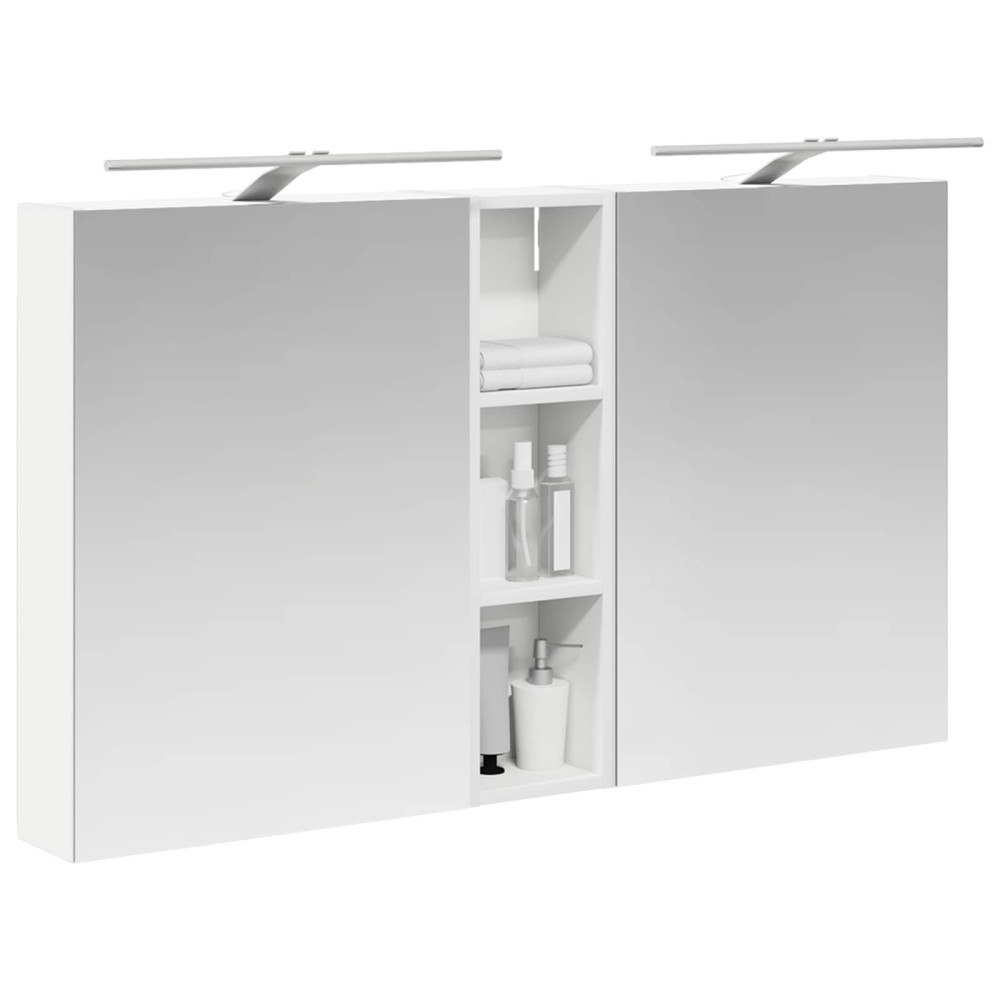 Produktbild för Badrumsskåpsset 3 pcs 120 x 14,5 x 70 cm Konstruerat trä