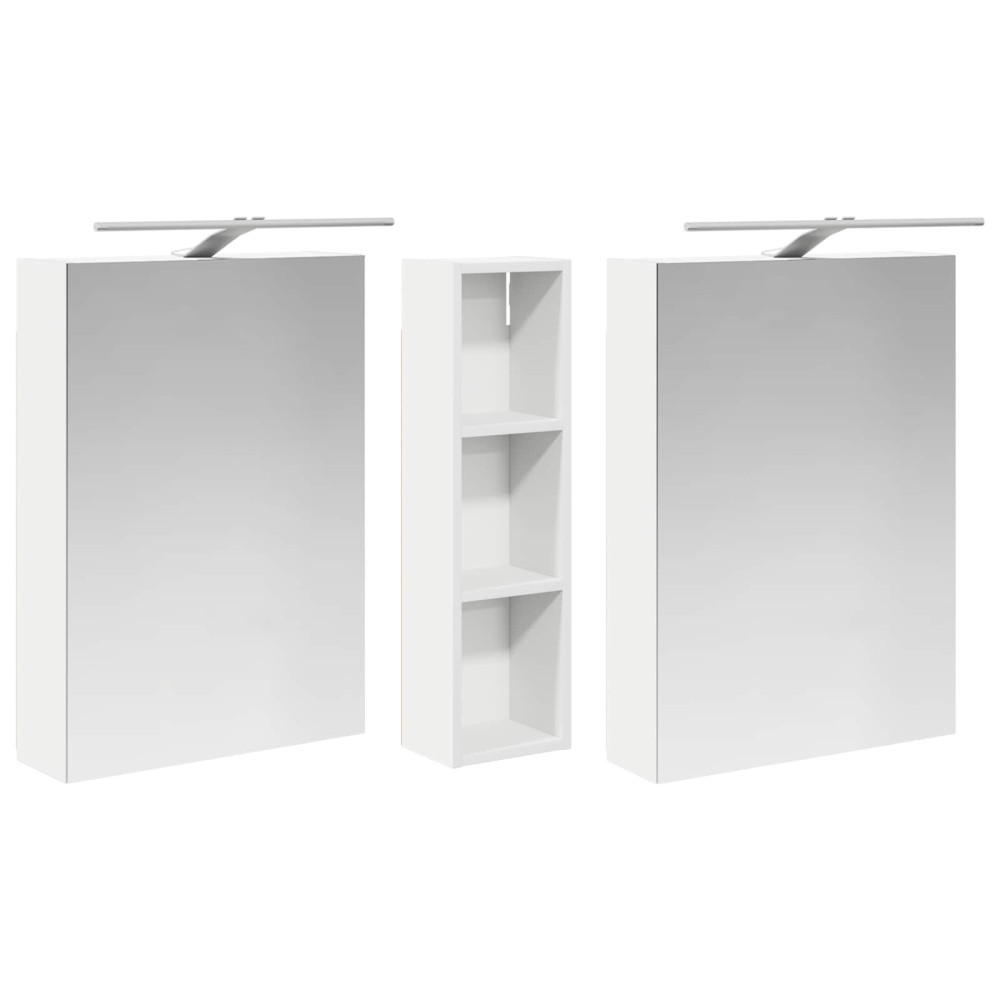 Produktbild för Badrumsskåpsset 3 pcs 120 x 14,5 x 70 cm Konstruerat trä