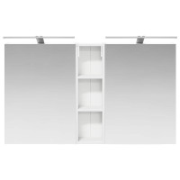Produktbild för Badrumsskåpsset 3 pcs 120 x 14,5 x 70 cm Konstruerat trä