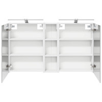 Produktbild för Badrumsskåpsset 3 pcs 120 x 14,5 x 70 cm Konstruerat trä