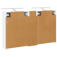 Produktbild för Badrumsskåpsset 3 pcs 120 x 14,5 x 70 cm Konstruerat trä