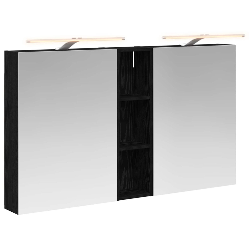 Produktbild för Badrumsskåpsset 3 pcs 120 x 14,5 x 70 cm Konstruerat trä