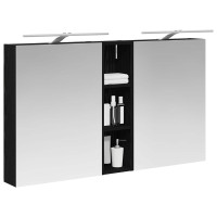 Produktbild för Badrumsskåpsset 3 pcs 120 x 14,5 x 70 cm Konstruerat trä