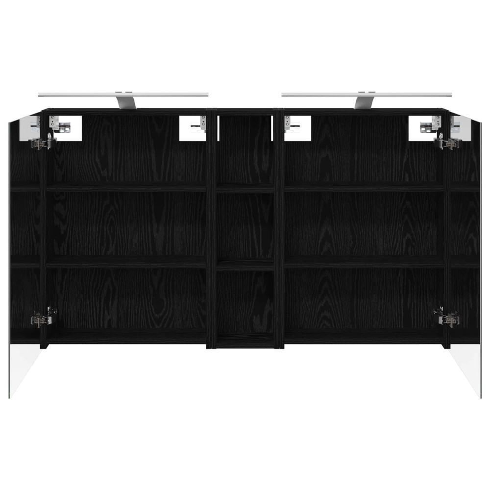 Produktbild för Badrumsskåpsset 3 pcs 120 x 14,5 x 70 cm Konstruerat trä