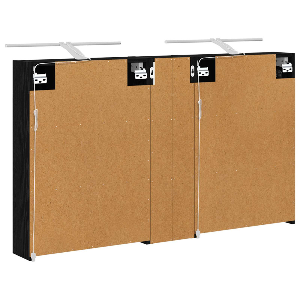 Produktbild för Badrumsskåpsset 3 pcs 120 x 14,5 x 70 cm Konstruerat trä