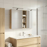 Produktbild för Badrumsskåpsset 3 pcs 120 x 14,5 x 70 cm Konstruerat trä