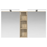 Produktbild för Badrumsskåpsset 3 pcs 120 x 14,5 x 70 cm Konstruerat trä