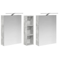 Produktbild för Badrumsskåpsset 3 pcs 120 x 14,5 x 70 cm Konstruerat trä